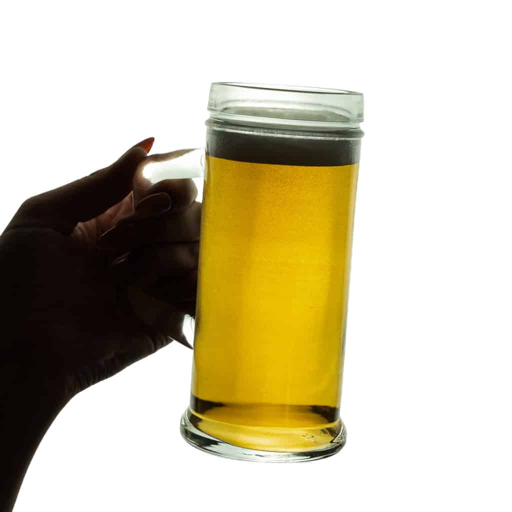 Set of 6 pints of beer, Pure, 300 ml, Transparent