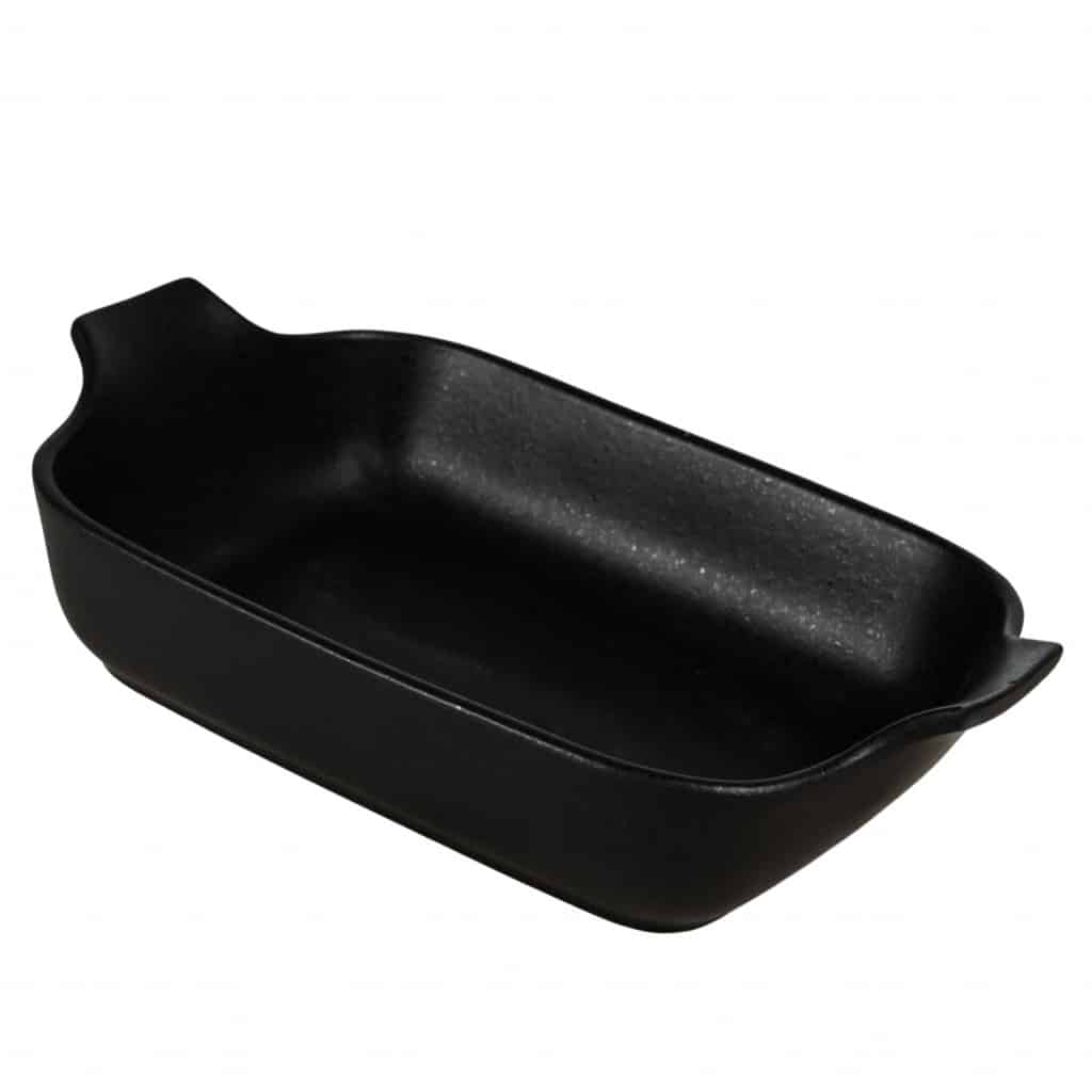 Heat-resistant pot 22 X 20 X 7 cm, Black