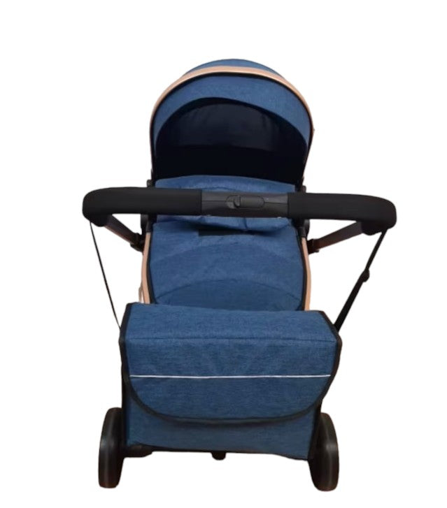 Passeggino 2 in 1 per bambini, Carrozzina Convertibile, Tipo Sportivo, Colore Blu