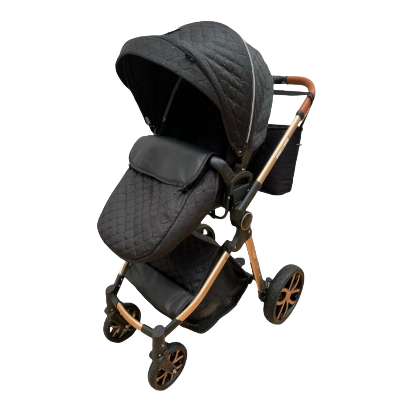 Passeggino PREMIUM 3 in 1 Nero 3 Pezzi