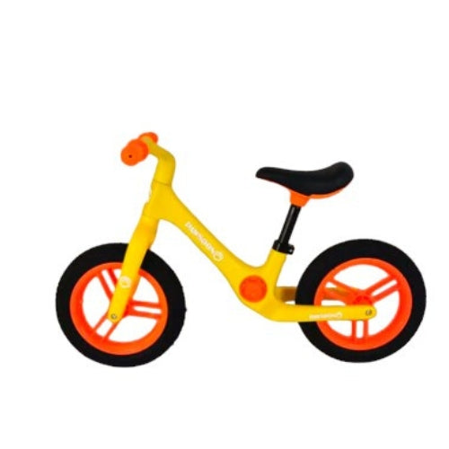 Balance bike, PEDÁL NÉLKÜL, IDEÁLIS KEZDŐKNEK, SÁRGA színben