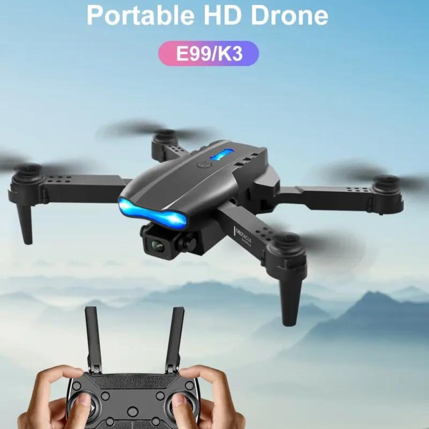 E99 K3 Pro HD 4K Drone Fotocamera Modalità High Hold Pieghevole, Quadricottero per fotografia aerea