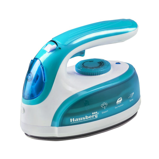 Reisebügeleisen Hausberg HB-7910BL, 900 W, Wassertank 50 ml, Blau