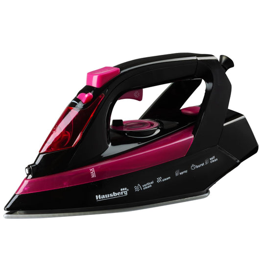 Bügeleisen mit Keramiksohle, HB-7899, 2300 W, 400 ml, Pink