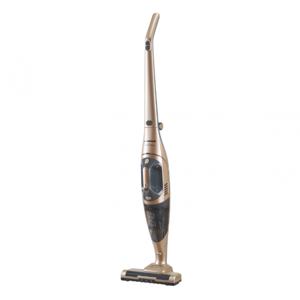 Vertical vacuum cleaner Heinner HSVC-H18.5GD, 150W, 18.5 V, multi-cyclonic, Li-Ion, 2 speeds, Gold