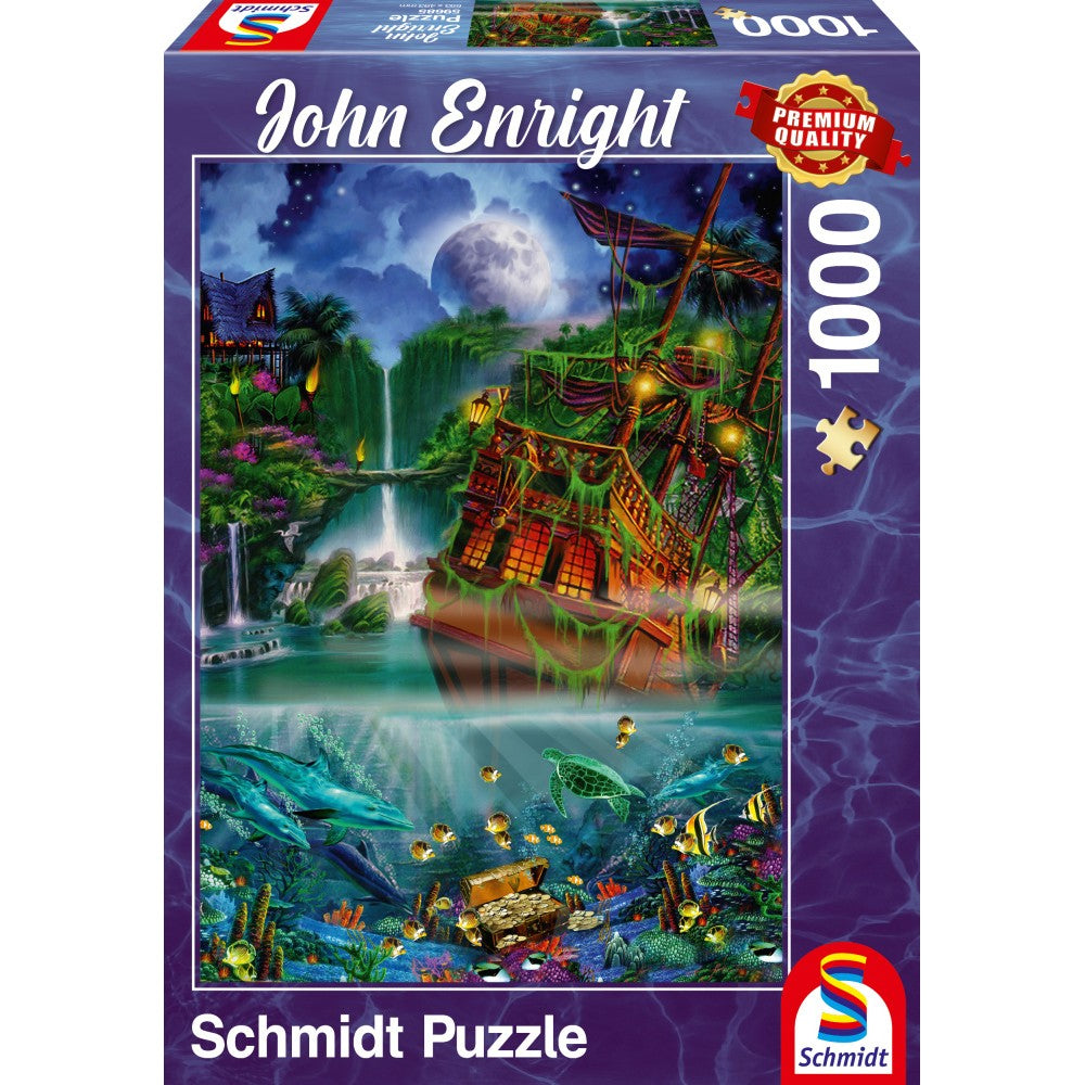 Puzzle Schmidt: John Enright - Tesoro hundido, 1000 piezas