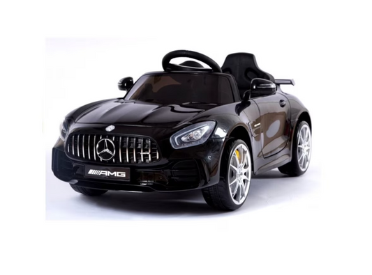 Masina pentru copii electrica, Mercedes GTR AMG, Dimensiune 108 cm x 67 cm x 46 cm, dotata cu telecomanda, Culoare Neagra