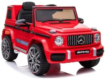 Auto elettrica per bambini, modello Mercedes G63 AMG, colore Rosso