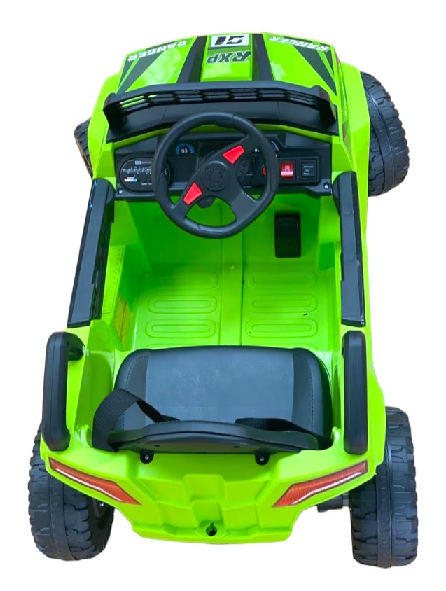 Masina pentru copii electrica, model Jeep, 12v, prevazuta cu Telecomanda, lumini, muzica, culoare Verde