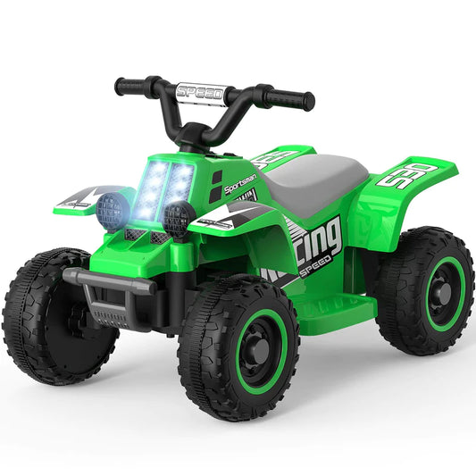 Mini ATV Eléctrico para niños, 25W 6V, Color Verde