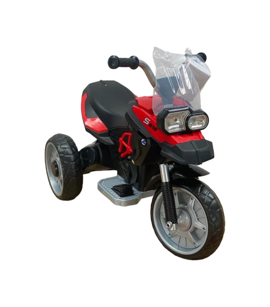 Moto elettrica, 6v, con suoni e luci, colore Rosso