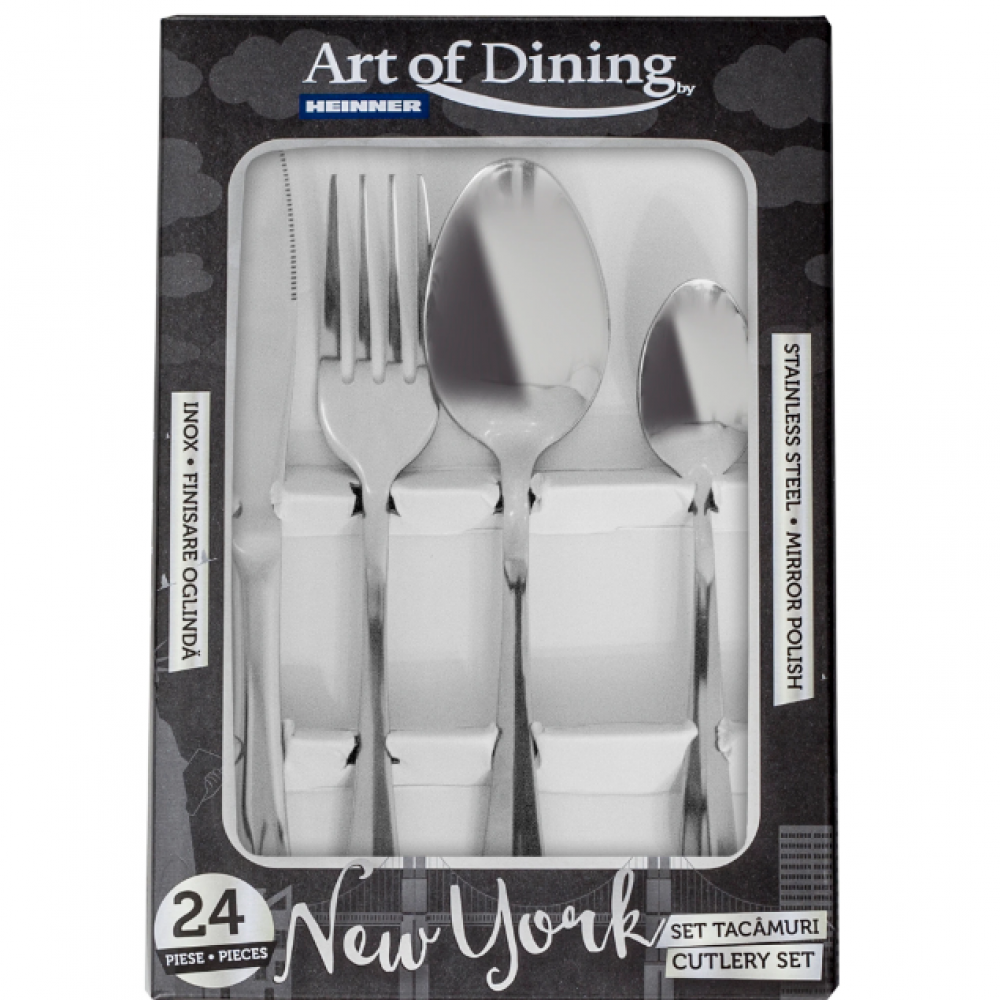 Комплект прибори за хранене 24 части Art of Dining Heinner New York