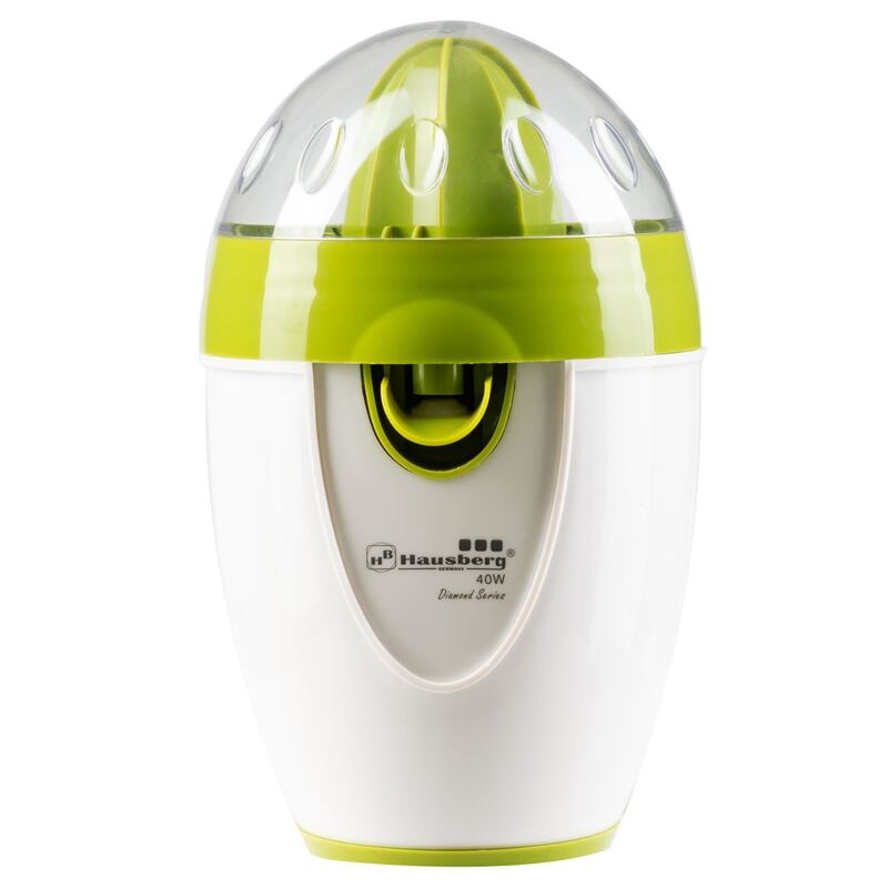 Storcator electric de citrice Hausberg HB3325, 40 W, Alb/Verde