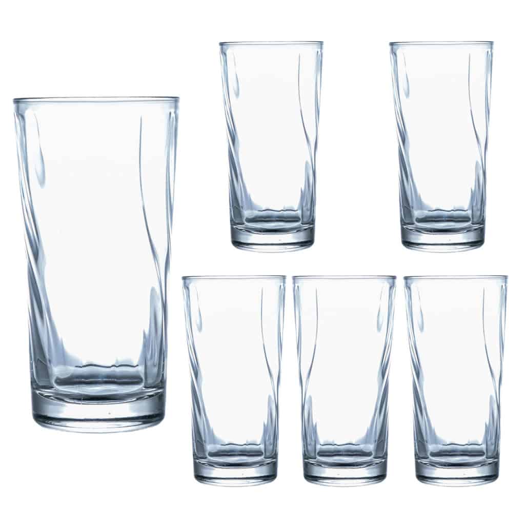 Set 6 bicchieri acqua, 245 ml, Trasparenti