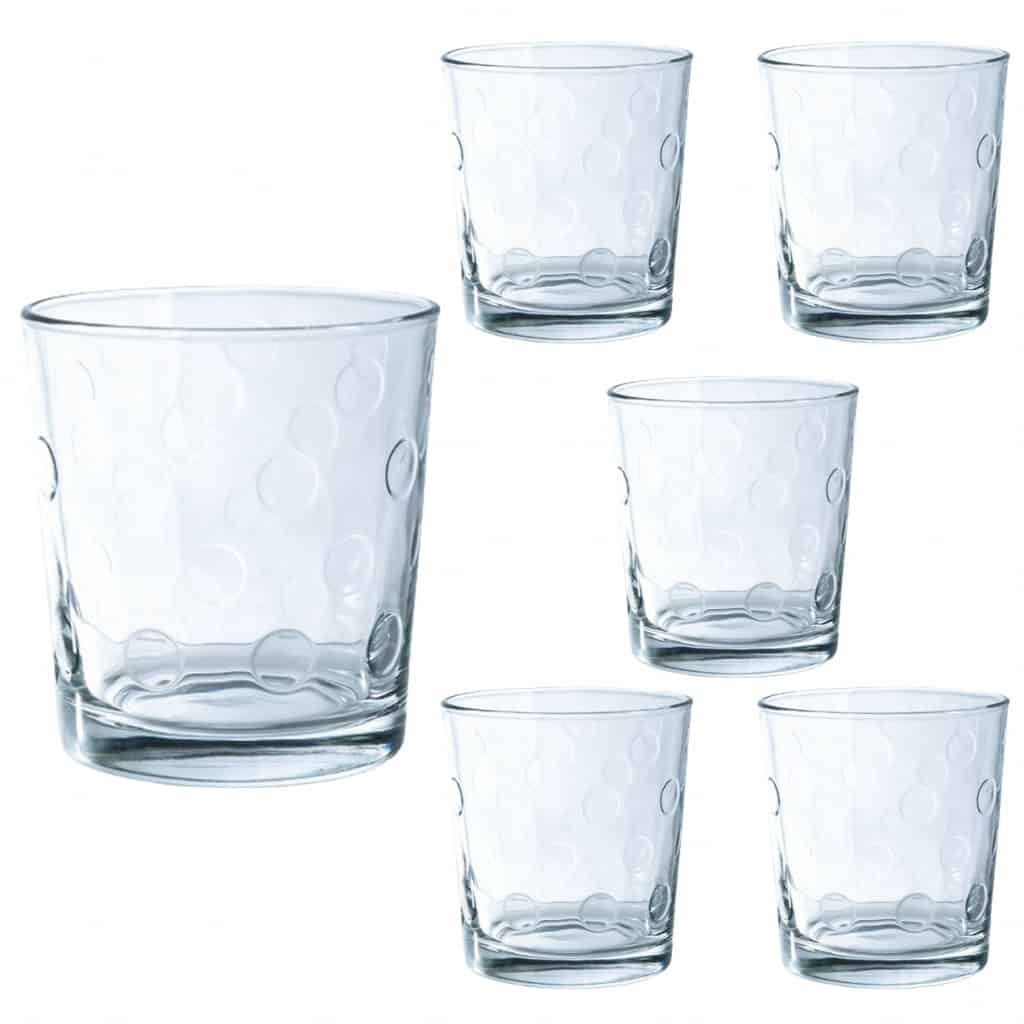 Set 6 bicchieri acqua Pop, 285 ml, Trasparenti