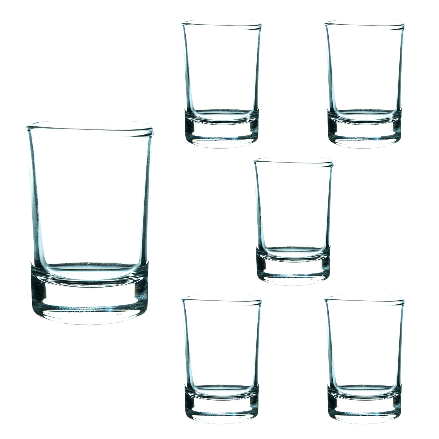 Set Elegant de 6 Pahare de Shot de 57 ml - pentru Ocazii de neuitat