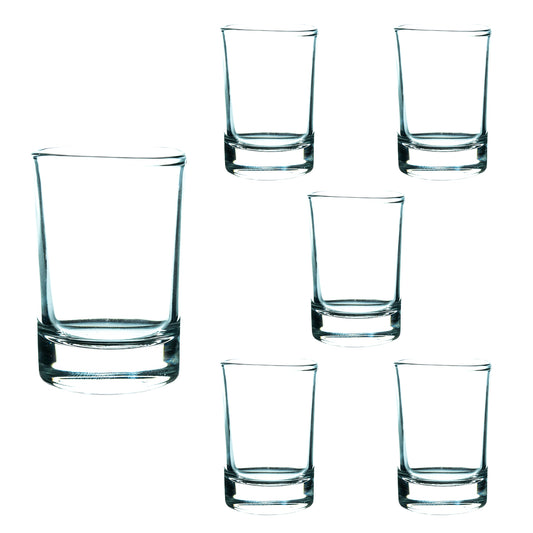 Elegant Set of 6 Shot Glasses of 57 ml - for unforgettable occasions