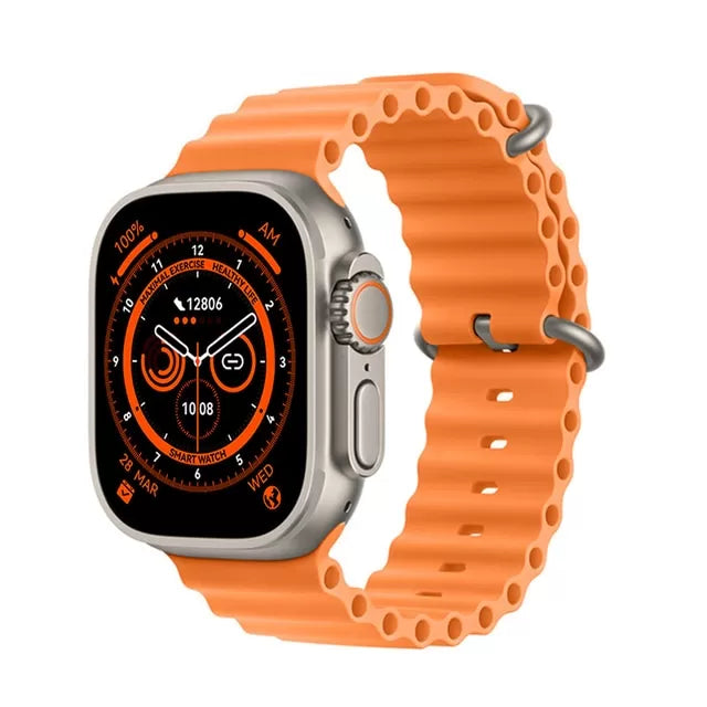 Smart watch Ultra Series 8,NFC Barbati Femei Apeluri Bluetooth Incarcare fara fir Bratara fitness Ecran HD de 2 inchi