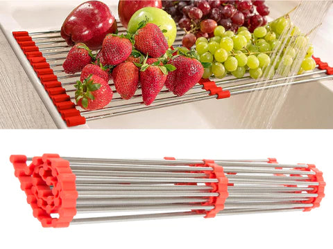 Practical support for cooking in the oven/grill made of stainless steel