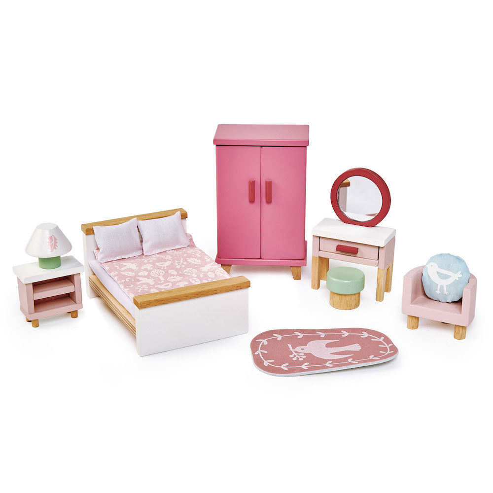 Juego de muebles de dormitorio cola de milano - con 15 piezas - TL8152