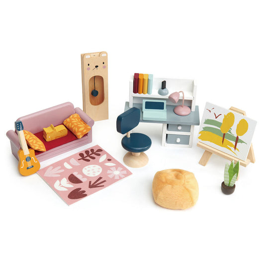 Juego de muebles de oficina para casa de muñecas - 27 piezas - TL8159