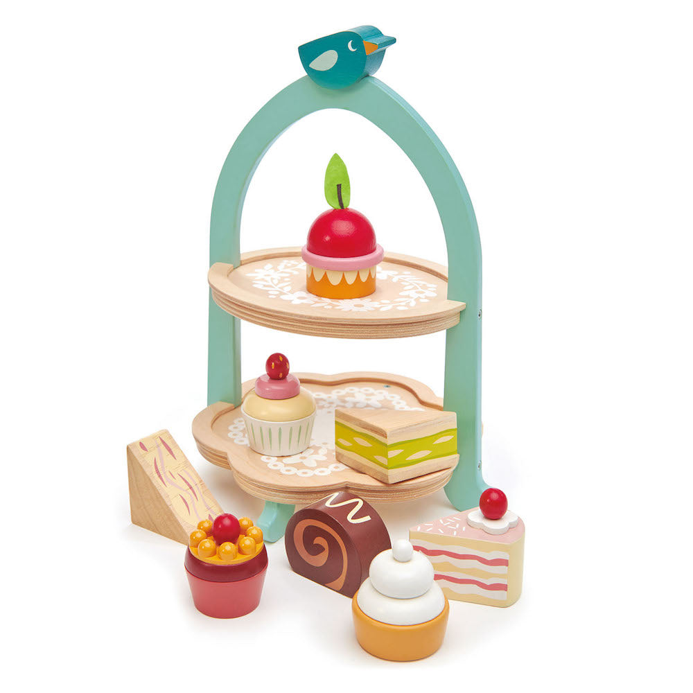 Soporte para tartas - Mini Chef Birdie Afternoon Tea - 9 piezas - TL8242