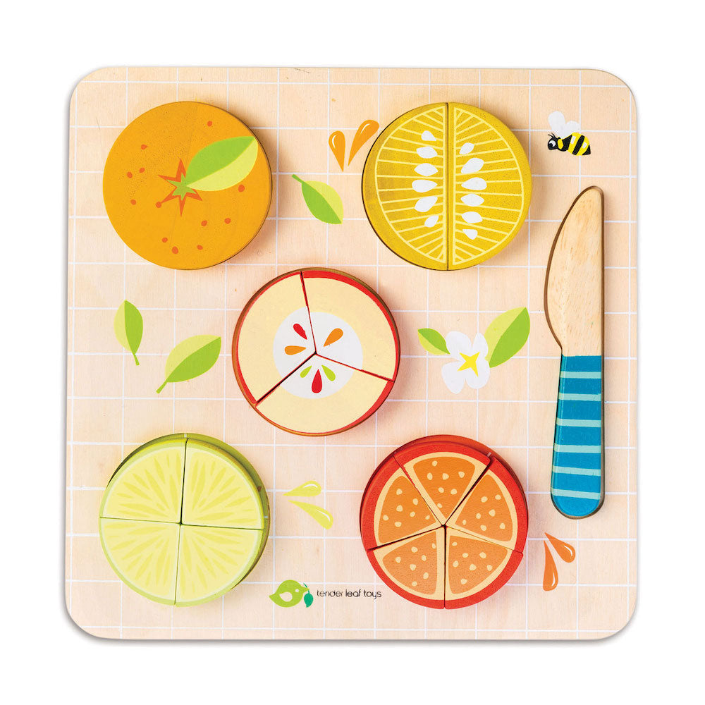 Puzzle educativo Fracciones de Frutas - Fracciones de Cítricos - TL8414