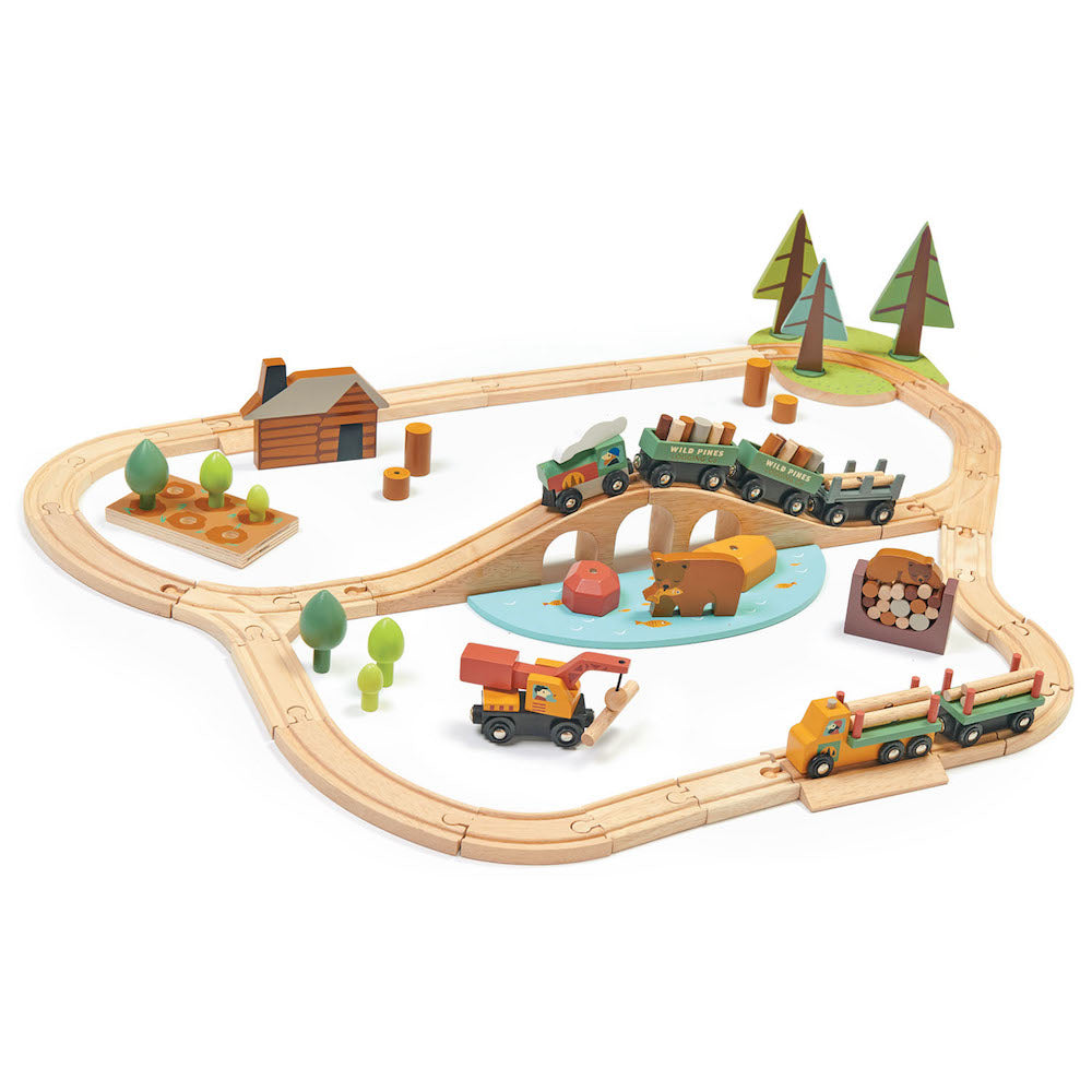 Set de tren in padure cu brazi - Wild Pines Train set - TL8702