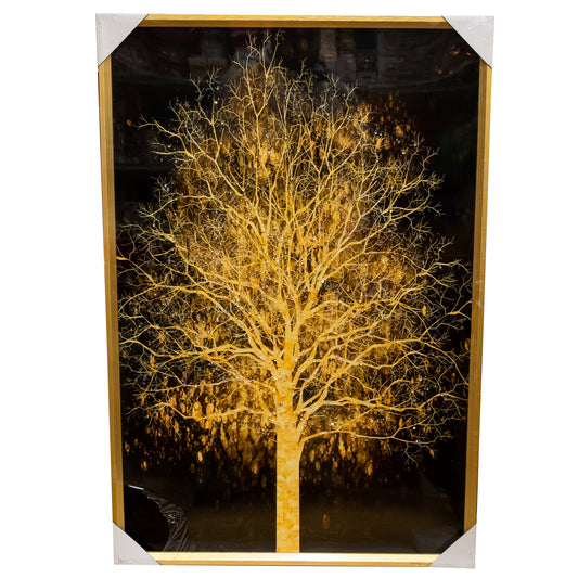 Golden Tree painting, 93x63 cm