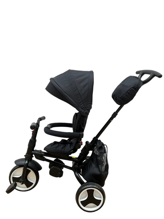 Triciclo, Color Negro, Ultraplegable, Multifuncional, Con Asiento Giratorio y Sólo sirve para dormir