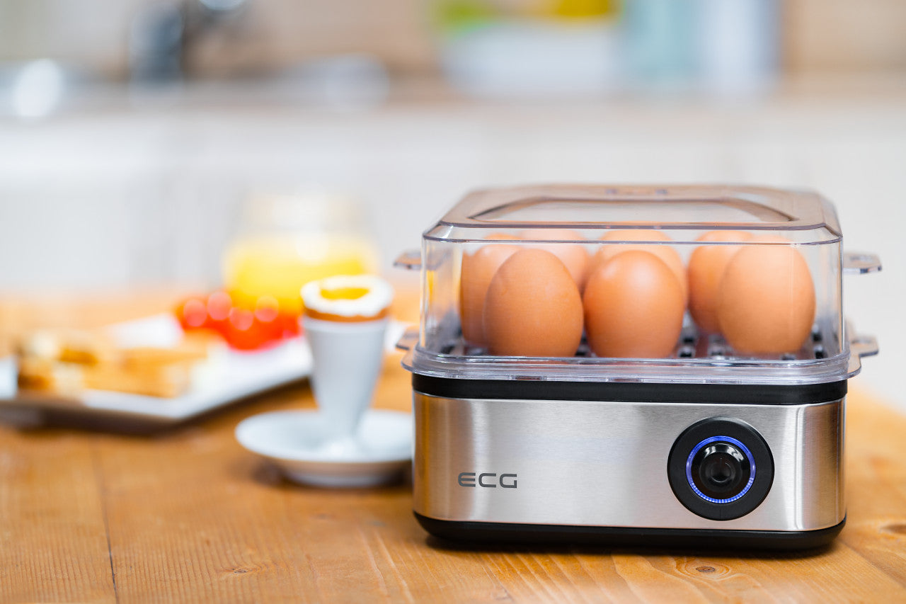 Device for boiling and frying eggs ECG UV 5080, 500 W, 8 boiled eggs, 4 fried eggs