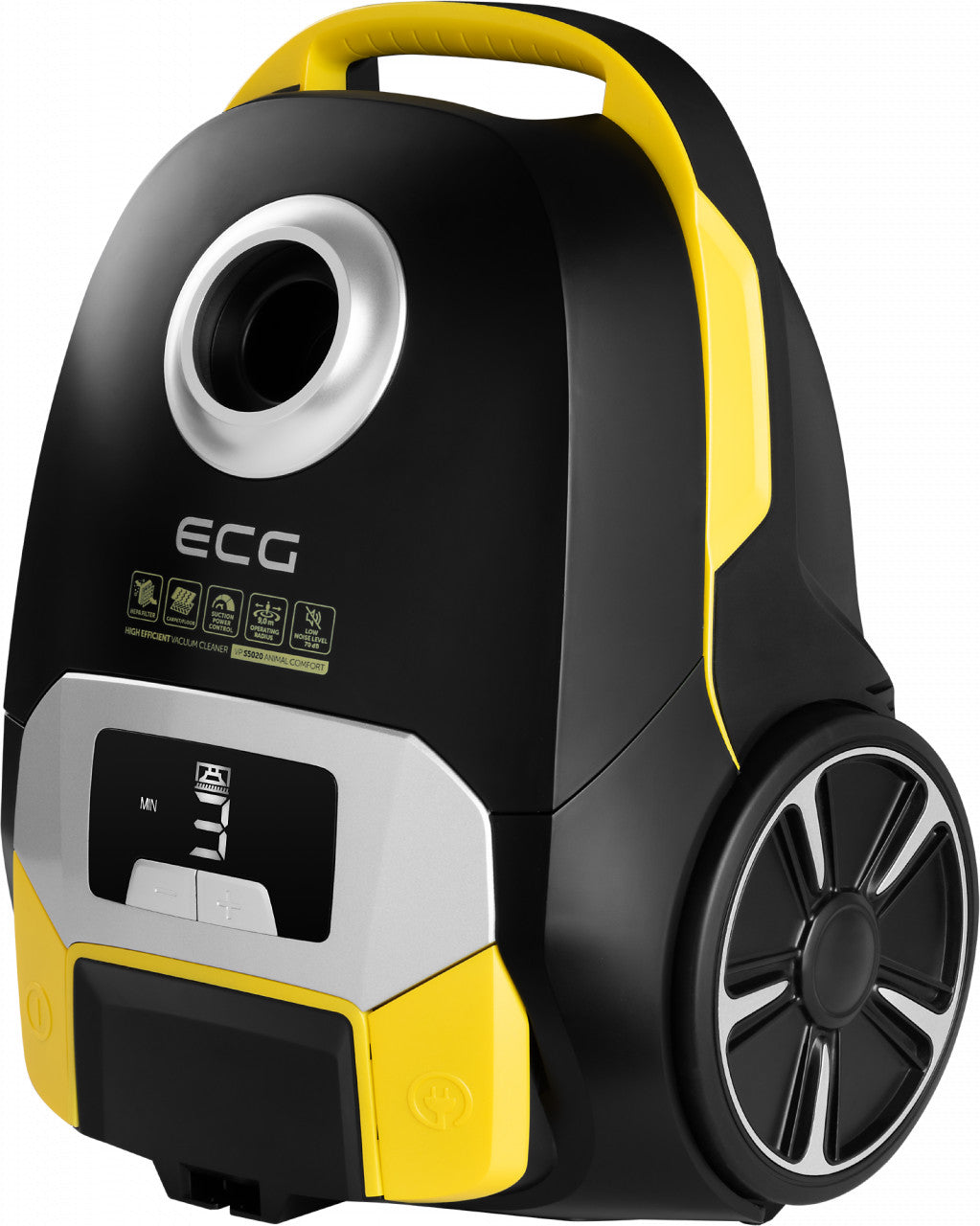 Zsákos porszívó ECG VP S5020 Animal Comfort, 800 W, 2,5 liter, HEPA szűrő E10