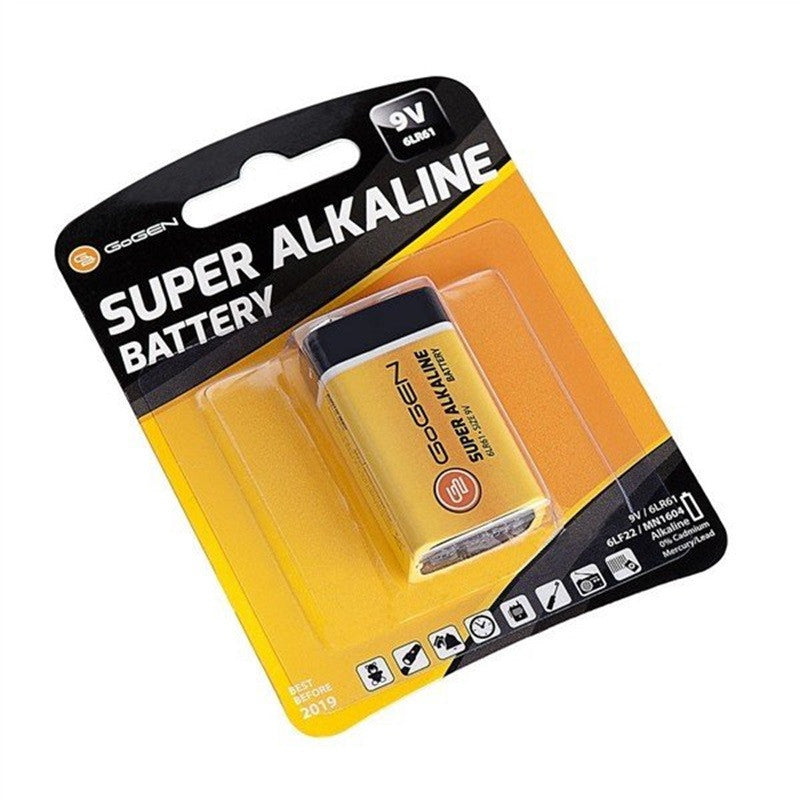 Alkaline battery GoGEN SUPER 9V, blister 1pc