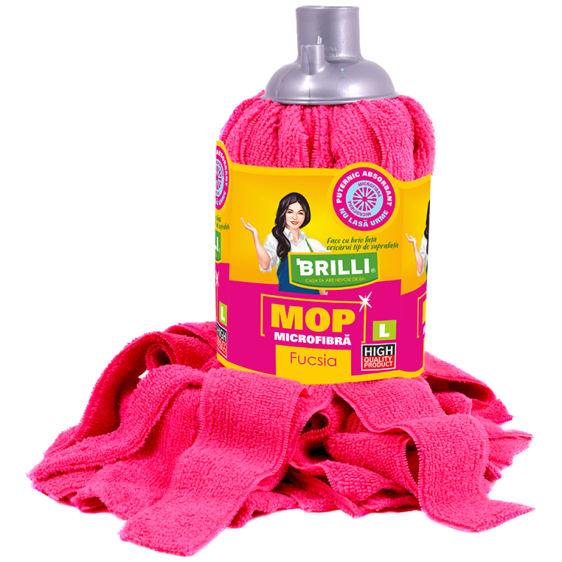 Brilli Mop Microfibra L Fucsia