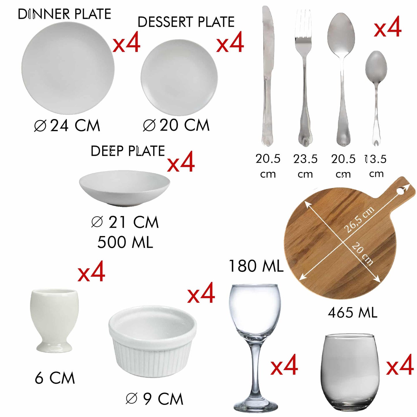 Un Delight Culinar: Set Complet pentru 4 Persoane