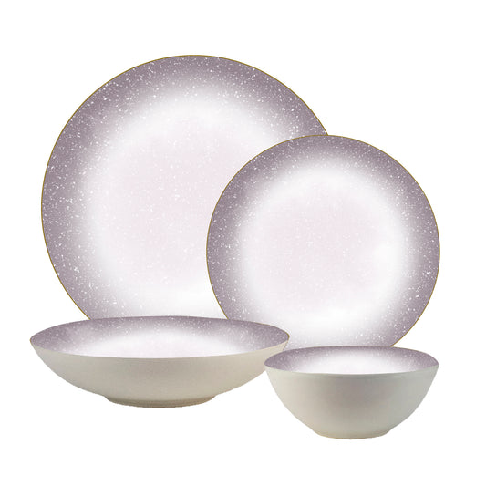 Set farfurii 20 piese, 5 persoane - Ensemble Grigio Eleganza - Set Veselă Italiană Porțelan