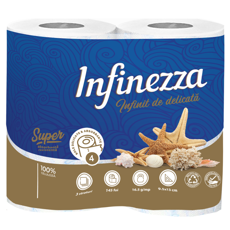 Infinezza Hartie Ig.Parfumata 3Str Marino 4/Set