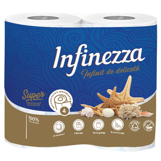 Infinezza Hartie Ig.Parfumata 3Str Marino 4/Set