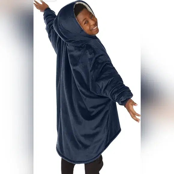 Hooded blanket for children up to 10 years old