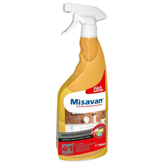 Misavan Multi-Surface Cleaner With Ammonia 4 In 1 750Ml