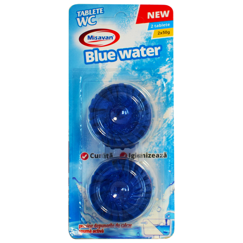 Misavan Toilet Basin Tablets 2X50G Blue