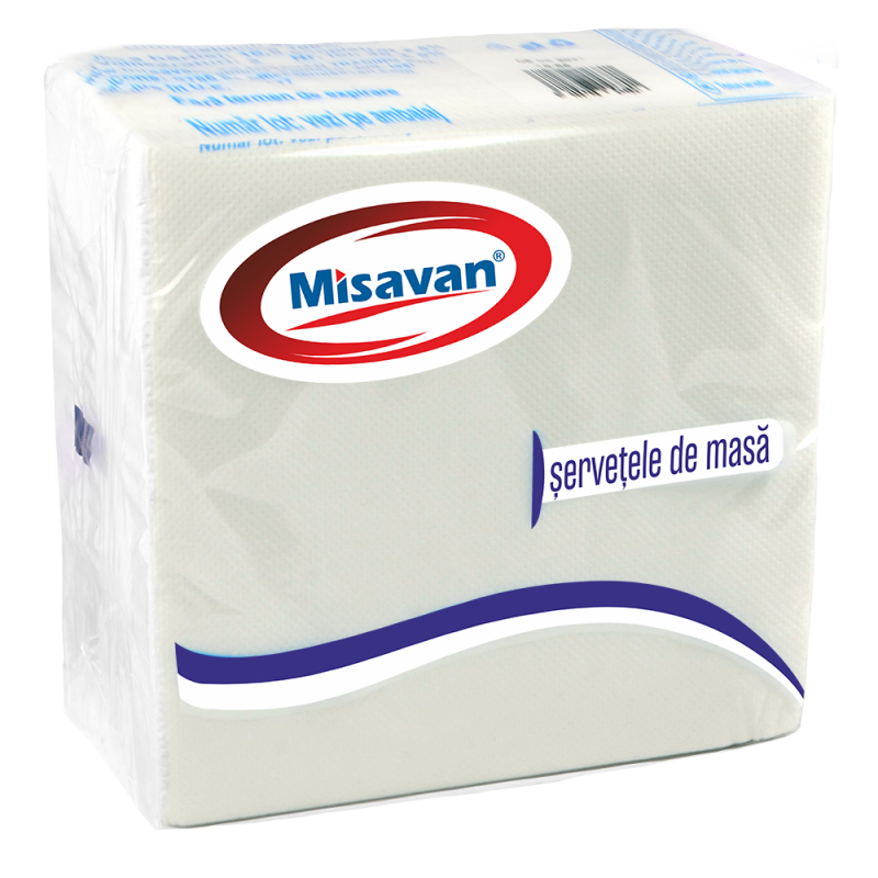 Msv Napkins 40/Set 33X33 White 2Str