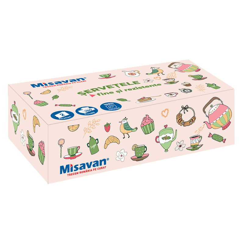 Servilletas Msv Tea Box 150/juego