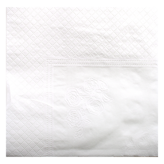 Napkins Bulk 2Str 33X33 White 5Kg