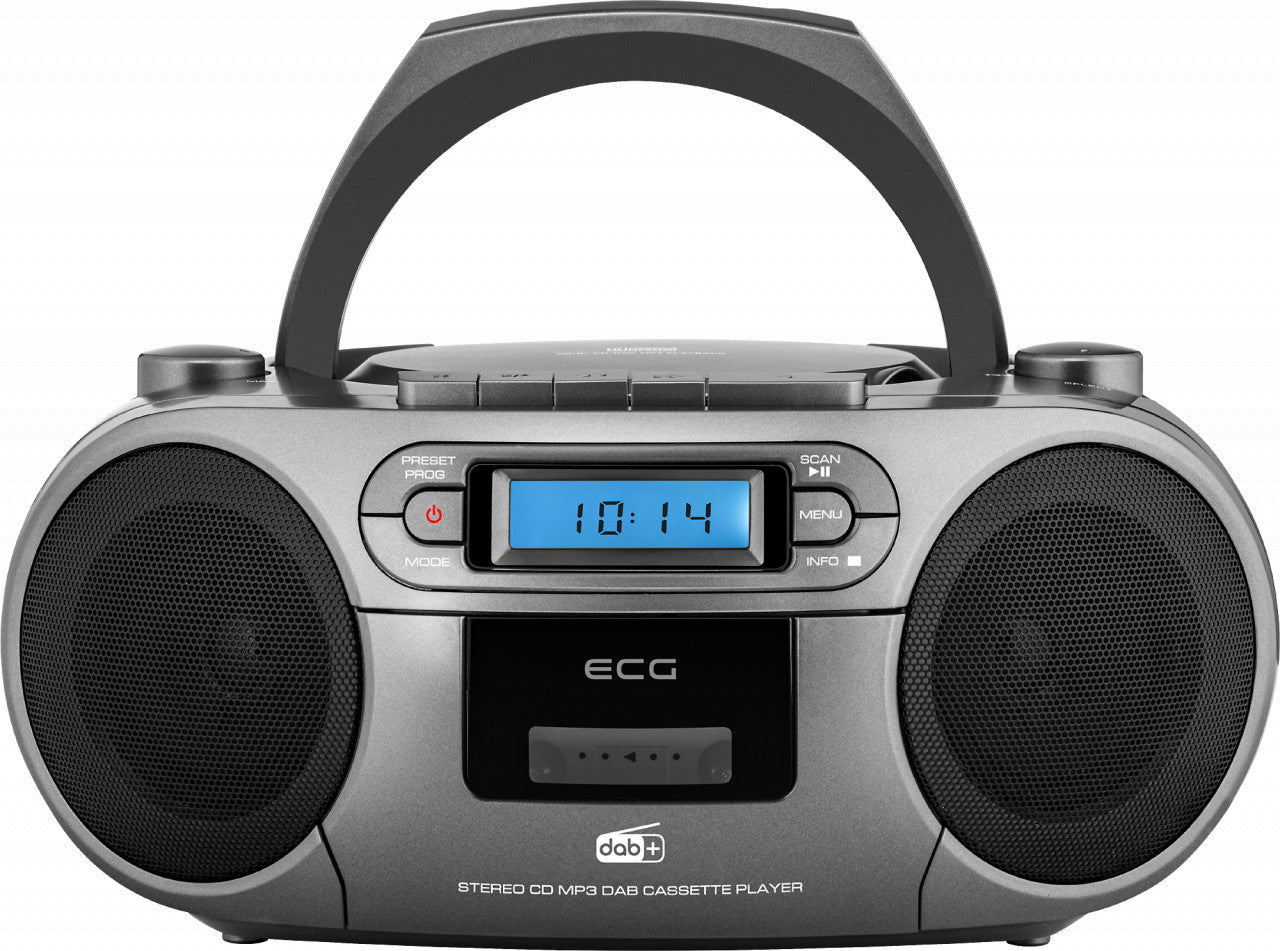 Audiosystem ECG CDR 999 DAB, 2 x 1,5 W RMS, Radio, USB, CD, Kassette, MP3, UKW