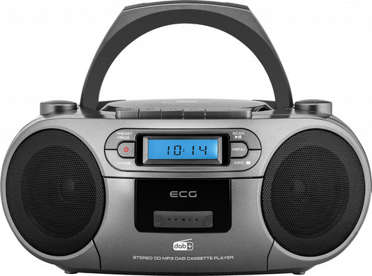 Sistema audio ECG CDR 999 DAB, 2 x 1,5 W RMS, radio, USB, CD, cassetta, MP3, FM