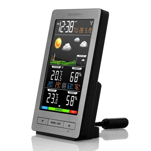 Indoor-outdoor weather station GoGEN ME 2930, external wireless sensor, color LCD