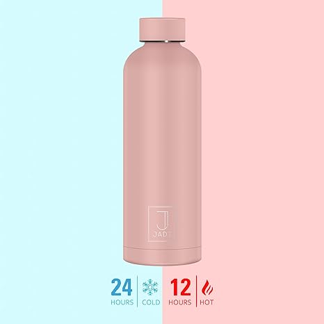 Sticlă termică JADI oțel inoxidabil, Cold Seal Peachy Pink, 500 ml