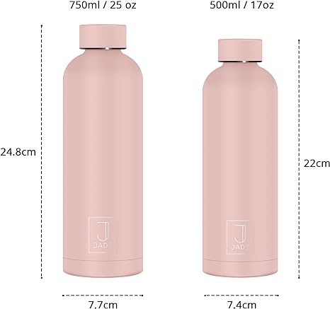 Sticlă termică JADI oțel inoxidabil, Cold Seal Peachy Pink, 500 ml