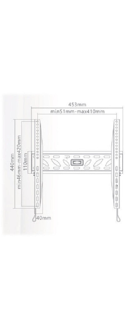 LCD TV stand GoGEN L, diagonal 32"-55" (81-140 cm), 40 kg, size 400 x 400